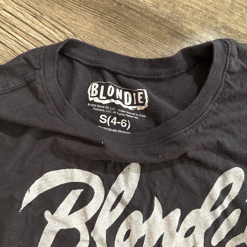Blondie Graphic Band Tee in Black - Picture 2 of 3